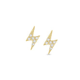 Mini Lightning Bolt Diamond Earrings - Dracakis Jewellers